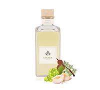 Chiara Firenze Fragancia Ambiente Blanco de Baco 100 ml Botella + palitos Made in Italy uvas de baya blanca - Melocotón blanco - Resina de ciprés