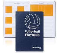 chiazllta Cuaderno de jugadas de entrenador de voleibol, 7 x 10 pulgadas, planificador de práctica, diario de entrenadores, ejercicios de entrenamiento y estrategia, cuaderno de entrenamiento de