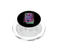 Chiba City Synthwave 80s Dragón Asiático Vaporwave PopSockets PopGrip para MagSafe