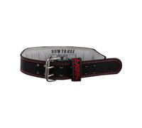 Chiba Unisex Cinturón de cuero Black/Red XS