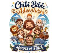 Chibi Bible Adventures: Heroes of Faith: A Christian Coloring Book for Kids Featuring Bible Stories, Jesus, Noah's Ark, David and Goliath, Bible ... and Faith-Based Activities for Ages 4-8