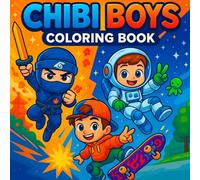Chibi Boys Coloring Book: 30 Relaxing and Entertaining Coloring Adventures for Your Boys - Perfect for Kids, Teens, Chibi Fans, Anime Lovers, and Young Artists
