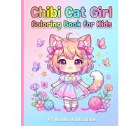 Chibi Cat Girl Coloring Book for Kids: 50+ Adorable Chibi Cat Girl Pages for Hours of Creative Fun - Beginner to Advanced Levels for Kids Ages 4-12