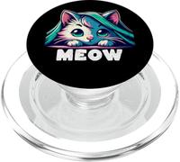 Chibi Cat Peeking from Blanket PopSockets PopGrip para MagSafe