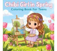 Chibi Girl in Spring Coloring Book for Teens: Bloomy Days, Art Corners & Sweet Garden Picnics