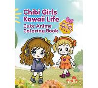 Chibi Girls Kawaii Life: Cute Anime Coloring Book for Kids Ages 3-7