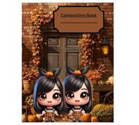 Chibi Halloween Journal | Cute Kawaii Composition Notebook for School & Writing