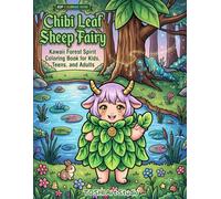 Chibi Leaf Sheep Fairy: Kawaii Forest Spirit Coloring Book for Kids, Teens, and Adults