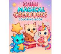 Chibi Magical Creatures Coloring Book: 30 Adorable Fantasy Characters to Color - Relaxing and Creative Coloring Pages for Kids, Teens, and Adults (Chibi Coloring Books Collection)
