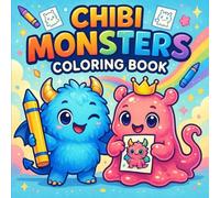 Chibi Monsters Coloring Book: 50 Cute and Creepy Chibi Monsters to Color - A Fun and Spooky Coloring Book for Kids, Teens, Adults, and Kawaii Art Fans ... Adorable Ghosts, Slimes, Dragons, and More