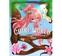 Chibi World: Chibi Anime girls coloring book for teen & adults.: Cute, stress relief, gilf for friends who love anime.
