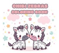 Chibi Zebras Coloring Book