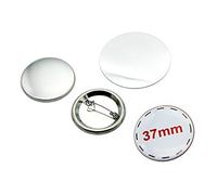 chibuttons 37 mm (1 1/2), diseño con texto Metal Pin redondo (100sets) sistema métrico