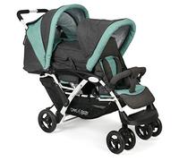 CHIC 4 BABY - Cochecito Doble Con Bolsa de Transporte y Protección Contra la Lluvia, Para Dos Niños, Gemelo, Tándem, de Bebé