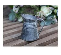 Chic Antique Jarra de metal de zinc, estilo rústico francés