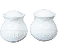 Chic Antique Provence - Juego de salero y pimentero (porcelana, apto para lavavajillas, altura: 6 cm), color blanco