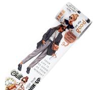 Chic Attitude Wide Washi Tape - Rollo único, original, cinta decorativa de moda para niñas, personajes, transparente, duradera, fácil de instalar