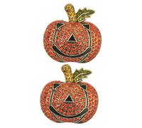 Chic Cameo Saucer Book Week Broach Carafe Plush Vintage Brooches Blower Costume Whistle Sloth Pea Cute Creeper Adorable Pumpkin Brooch Orange Alloy