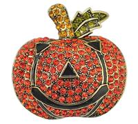 Chic Cameo Saucer Book Week Broach Carafe Plush Vintage Brooches Blower Costume Whistle Sloth Pea Cute Creeper Adorable Pumpkin Brooch Orange Alloy