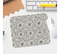 Chic Doodle - Alfombrilla de mouse para fitness, textura premium, impermeable, lavable, diseño impreso, base de goma antideslizante, alfombrilla para mouse de escritorio para juegos y oficina