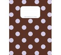 Chic Dots: Brown & Lilac Polka Dot College Ruled Notebook - 120 Pages, 8.5"x11" Lined Journal