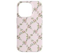 Chic Floral Heirloom Pastel Pink Cottagecore Roses Romantic Carcasa para iPhone 14 Pro