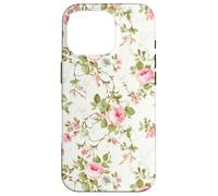 Chic Floral Heirloom Pastel Pink Cottagecore Roses Romantic Carcasa para iPhone 16 Pro