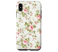 Chic Floral Heirloom Pastel Pink Cottagecore Roses Romantic Carcasa para iPhone XS Max