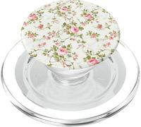 Chic Floral Heirloom Pastel Pink Cottagecore Roses Romantic PopSockets PopGrip para MagSafe