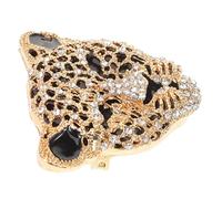 Chic Leopard Head Brooch Fashionable Decorative Pin for Men's Suit