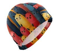 Chic Llama Anime Style Adult Swim for Ladies Short Hair Waterproof Swim for Men Hair Protection and Drag Reduction Gorro para mujer