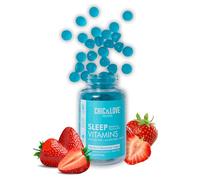 CHIC & LOVE | Gominolas para Dormir para Mujer | Vitaminas B6 y Melatonina 1 mg | Sueño Reparador | Natural | SIN Gluten y SIN Lactosa | Vegano | Sabor Fresa | 60 Gominolas | 2 Meses