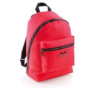 CHIC & LOVE Miquelrius - Mochila Doble Compartimento, Cierre Cremallera, Compartimento Portátil, Cristal de Swaroski, color Rojo Coral, 17 L
