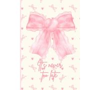 Chic Notes Bow coquette Motivational Journal for Women | Empowerment Notebook with Affirmation Game | Aesthetic Feminine Stationery (6x9): “Choose Your 3 Words. Repeat Them. Become Them.”