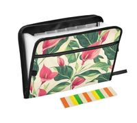 Chic Red Calla Lily - Organizador de archivos, expandible, 13 bolsillos, tamaño A4, tamaño carta con cierre de cremallera para almacenamiento de documentos, expandible, archivador