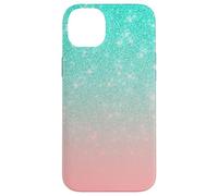 Chic Rosa Turquesa Degradado Glam Luxe Pretty Ombre Carcasa para iPhone 14 Plus