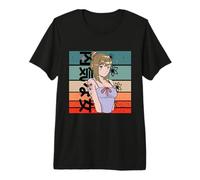 Chica Anime Cabello Rubio Chica tímida Tatuajes Florales Camiseta Premium