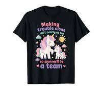 Chica anunciadora del Equipo de Big Sister 2026 Unicorn Sibling Camiseta