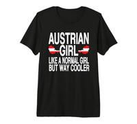 Chica austriaca - Bandera de Austria Camiseta Premium