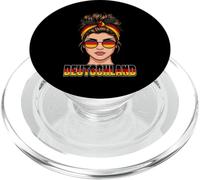 Chica Bandera Deutschland con Gafas de Sol Pop Art PopSockets PopGrip para MagSafe