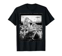 Chica Caliente en Camiseta para Hombre Blonde Bombshell Atomic Pinup BW Camiseta