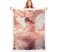 Chica Cobijas de Invierno, árbol Manta Sofa Invierno 100x130cm, Mantas para Cama Suave Acogedora Cálida y Esponjosa Reversible, Sensación de Cachemira Cálida y Acogedora para Sofá Cama y Sillón A-3208