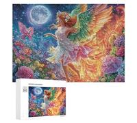 Chica con Fénix en el Bosque Encantado Puzzle 300 Piezas para Mayores Juego Intelectual Apoyo A La Memoria Regalo para Ocasión Especial 300 PCS