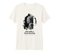 Chica con un Pendiente de Perla Grunge Camiseta Premium