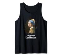 Chica con un Pendiente de Perla Grunge Camiseta sin Mangas