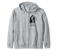 Chica con un Pendiente de Perla Grunge Sudadera con Capucha