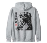 Chica d Anime frío c Auriculares - Arte d Estética d Lo -fi Sudadera con Capucha