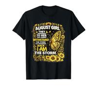 Chica de Agosto Que le susurraron Que no podía soportar Camiseta gráfica económica