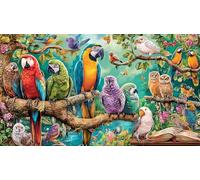 Chica de Anime Junto a una vidriera Puzzle de 1000 Piezas de Papel Reciclado - Juego Divertido & Estimulante para Adultos y niños Regalo 38x52/1000pcs