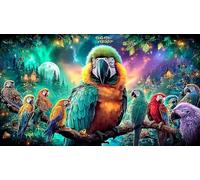 Chica de Anime Junto a una vidriera Puzzle de 1000 Piezas para niños - Juego Divertido & Estimulante para Adultos y Familia 38x26/1000pcs